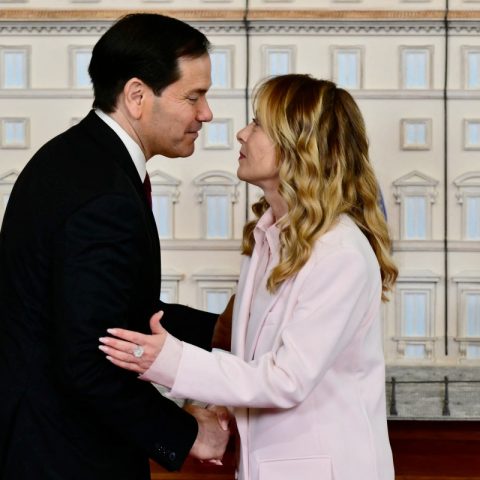 Marco Rubio e Giorgia Meloni