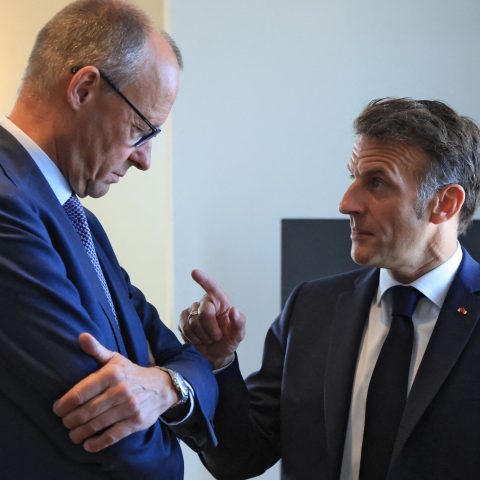Merz friedrich macron emmanuel afp