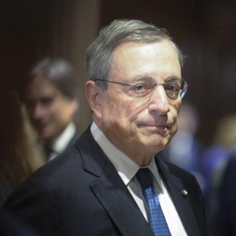 L'ex presidente della Bce Mario Draghi (Ipa)