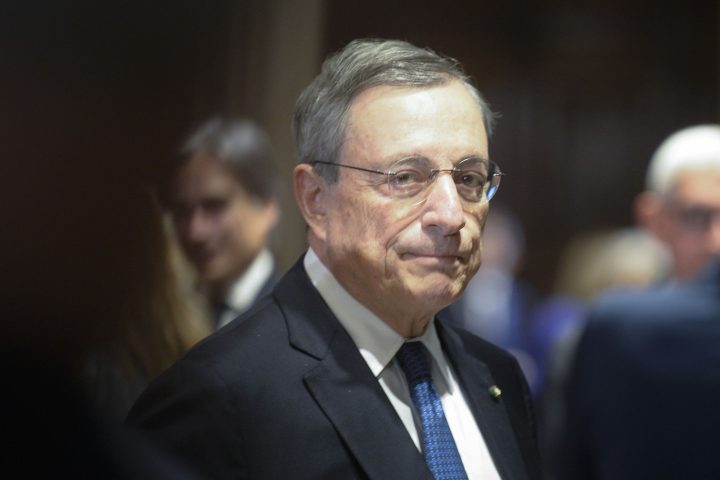 L'ex presidente della Bce Mario Draghi (Ipa)
