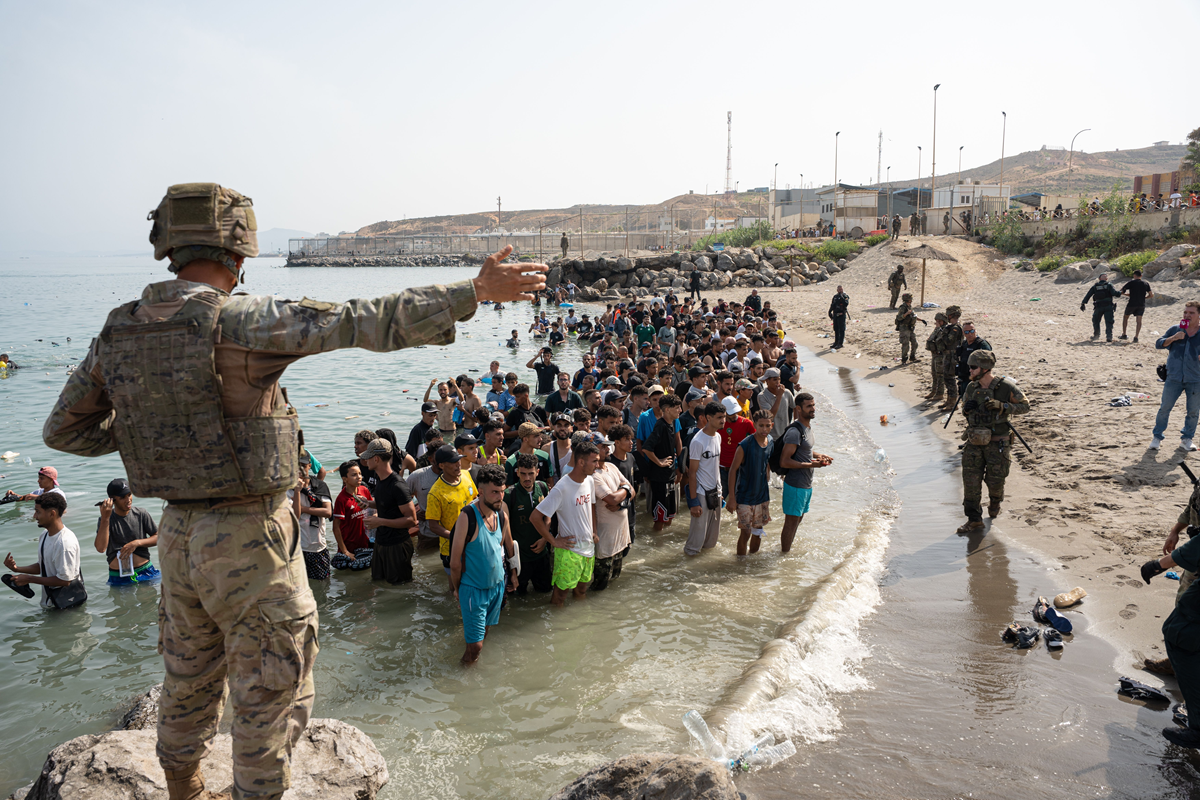 Migranti a Ceuta