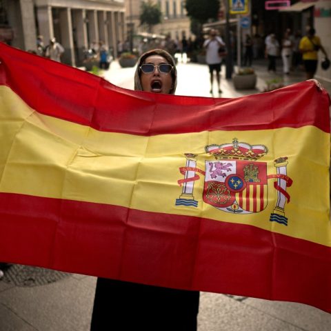 protesta Spagna bandiera Ceuta