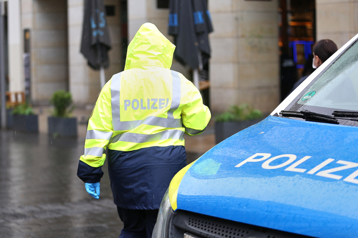 Polizia a Lipsia