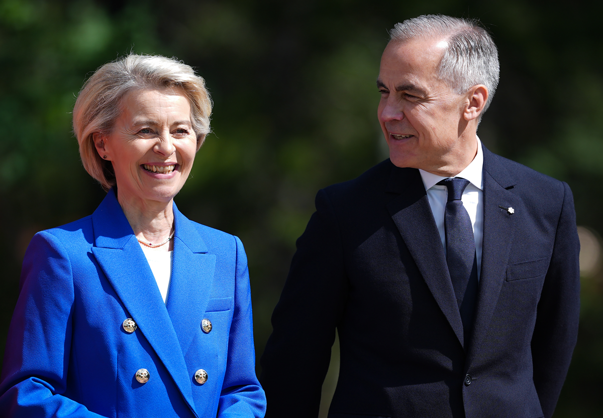 Ursula von der Leyen e Mark Carney