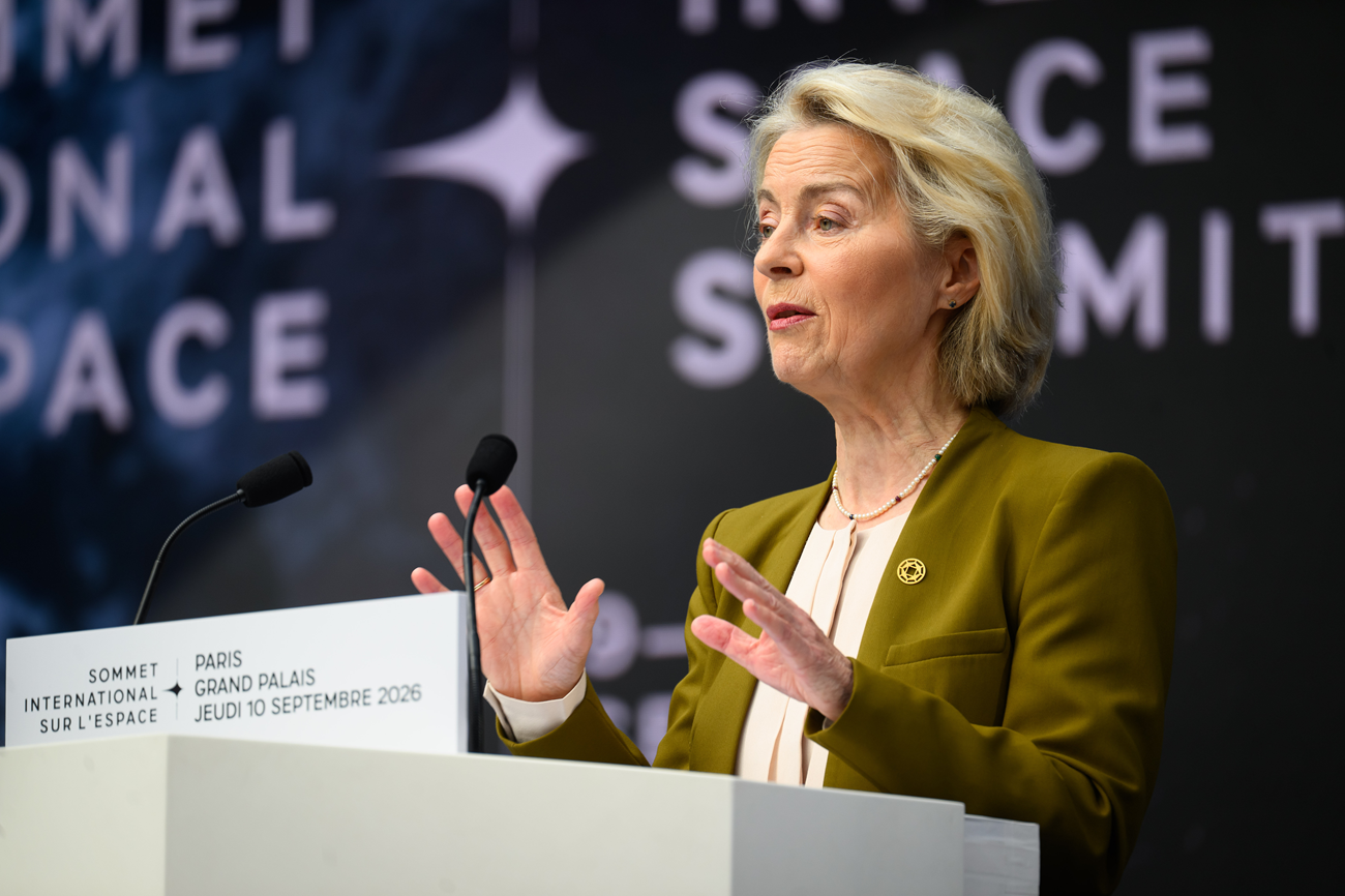 Ursula von der Leyen che parla