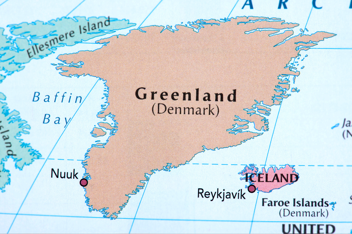 Cartina della Groenlandia