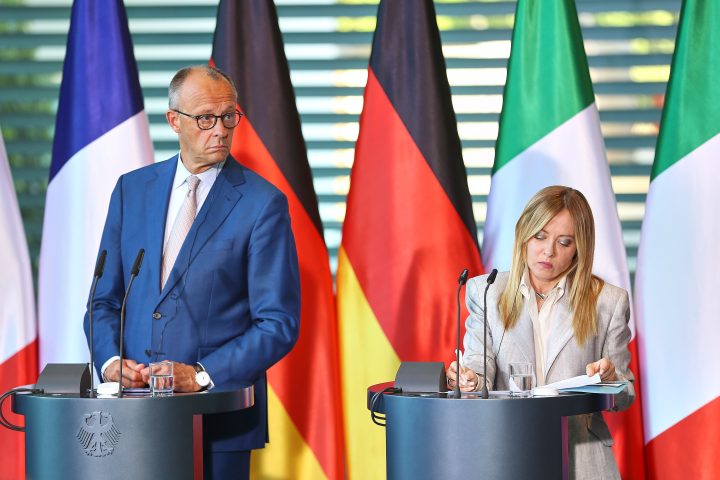 Friedrich Merz e Giorgia Meloni