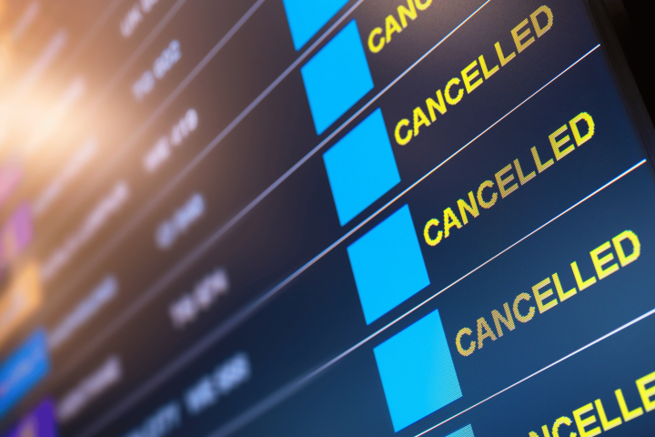 aeroporto voli cancellati