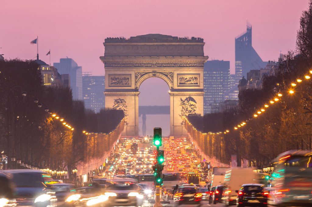 Champs-Élysées arco di trionfo Parigi