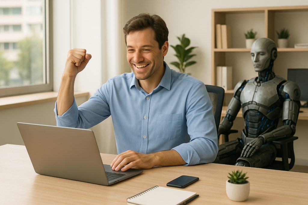 Uomo Pc Ai Sostituita Grok Ai