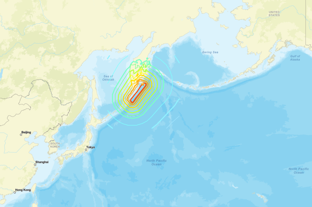 Kamchatka Epicentro Terremoto