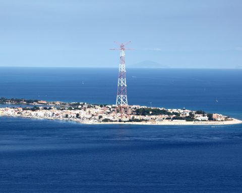 Villa San Giovanni, Il Vicepremier E Ministro Dei Trasporti Matteo Salvini Incontra I Giornalisti Dopo Il Via Libera Per Il Ponte Sullo Stretto Di Messina