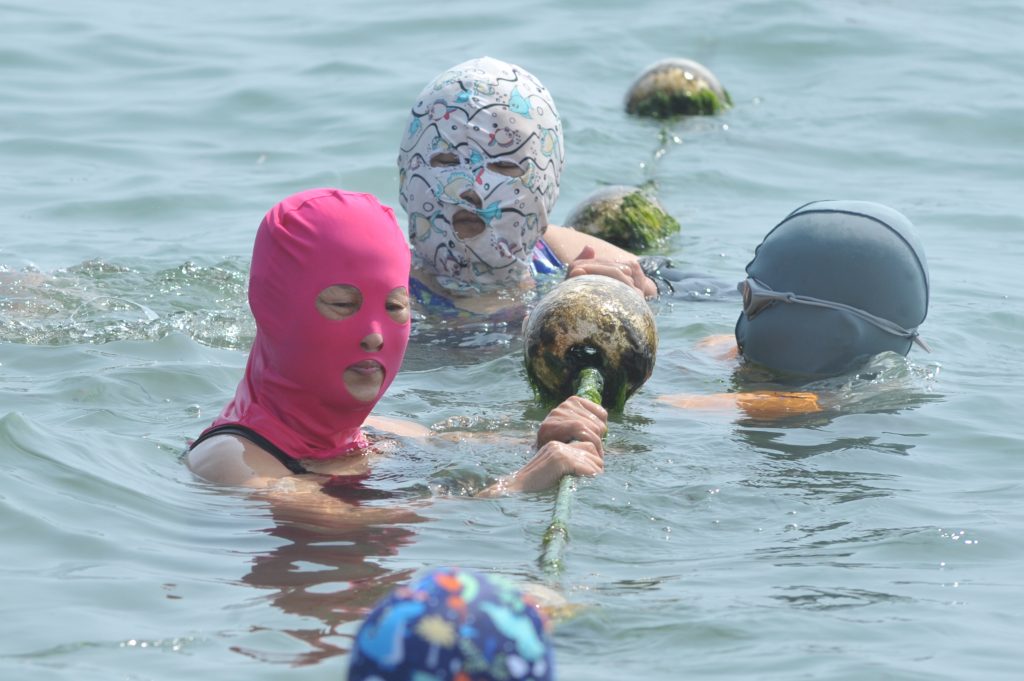 Facekini in spiaggia