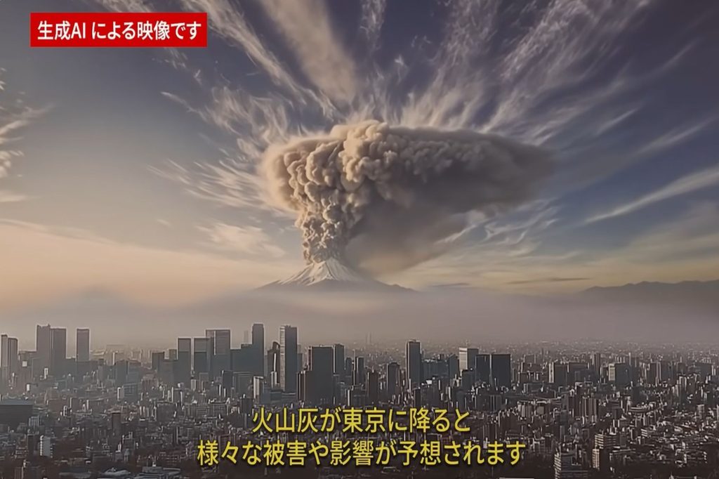 Monte Fuji Eruzione Ai Fi