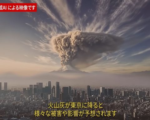 Monte Fuji Eruzione Ai Fi
