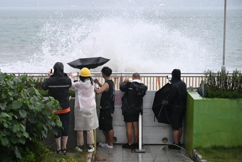 Hong Kong China Philippines Typhoon Weather