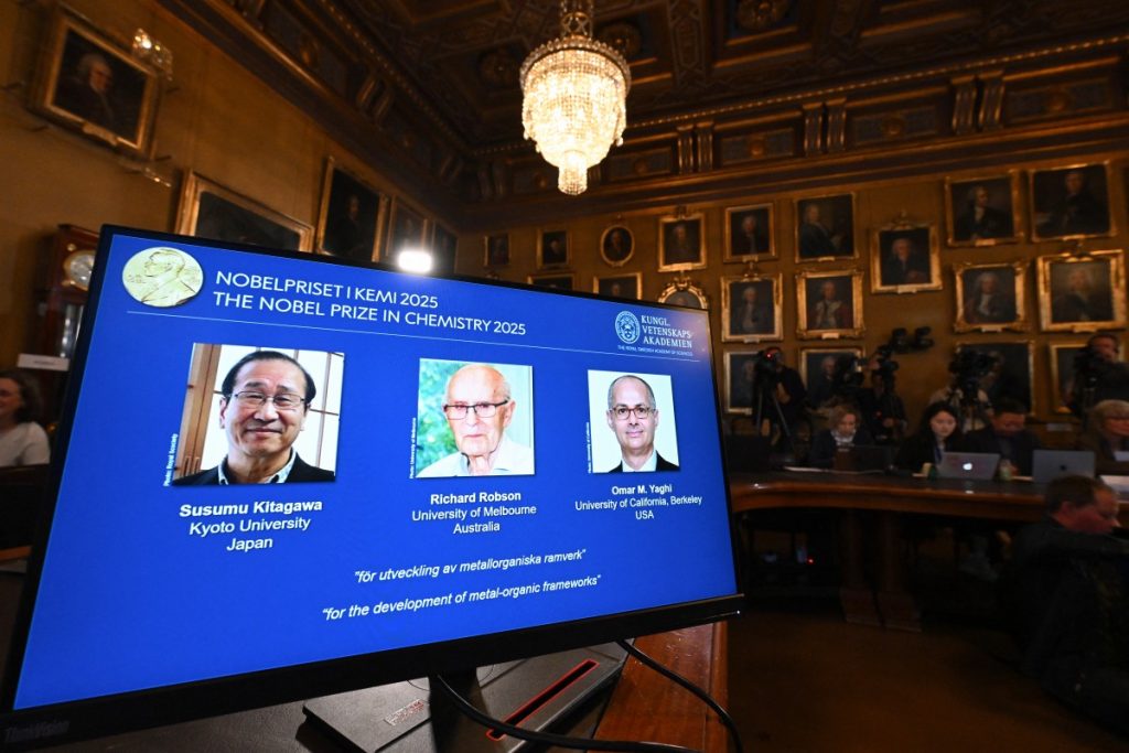 Nobel per la Chimica - i vincitori (Afp)