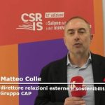 Salone Csr, Colle (gruppo Cap): "sostenibilità E Risorsa Idrica Decisive Per Il Futuro"