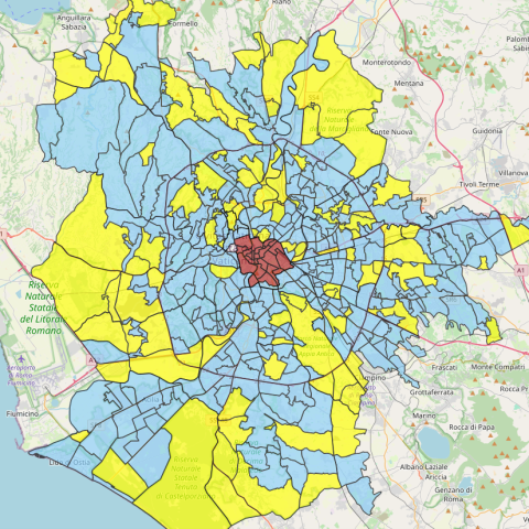Roma Nuova Mappa Quartieri Sitocomune