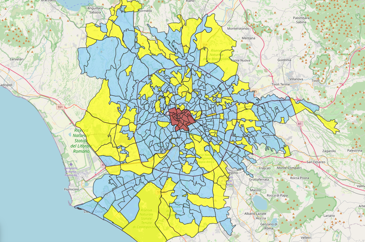 Roma Nuova Mappa Quartieri Sitocomune