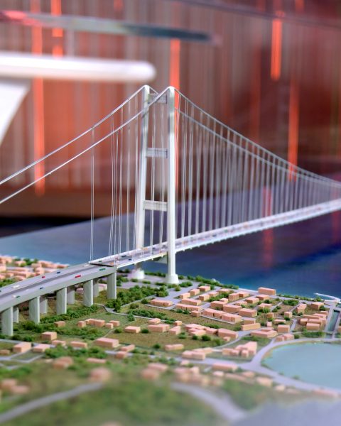 Archivio, Il Ministro Salvini E I Modellini Del Ponte Sullo Stretto Di Messina