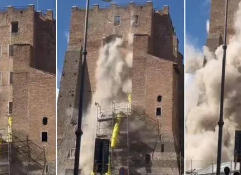 Crollo Torre Conti Roma
