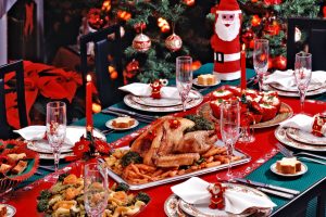 Tavola cibo natale Canva