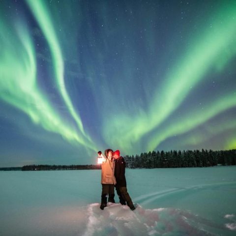 Aurora boreale foto Lorenzo Mirando