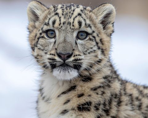 Leopardo neve canva