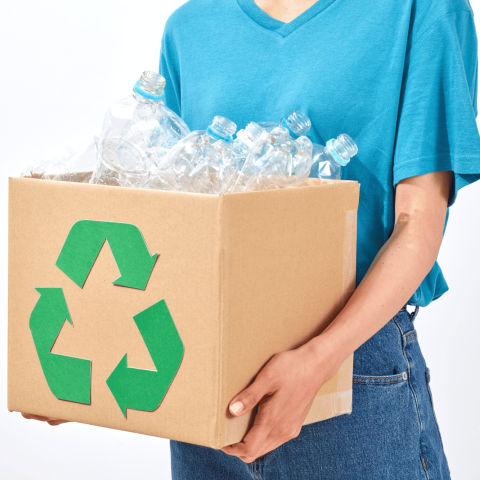 Riciclo plastica canva