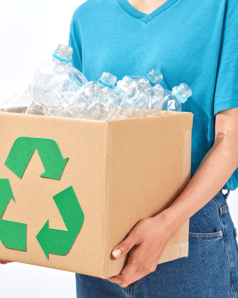 Riciclo plastica canva