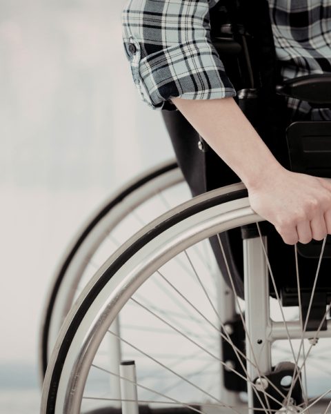 Persona in carrozzina canva