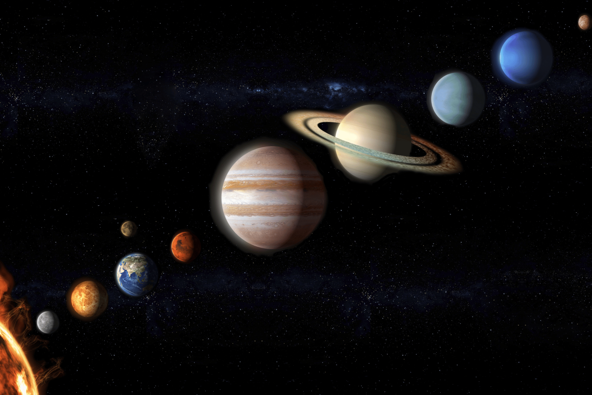 Planetary parade canva