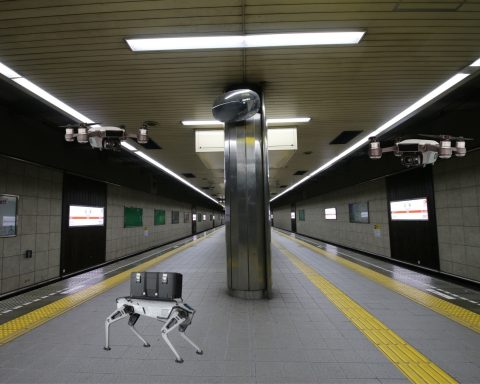 Cani robot droni metropolitana cina hefei editing canva