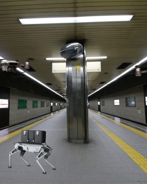 Cani robot droni metropolitana cina hefei editing canva