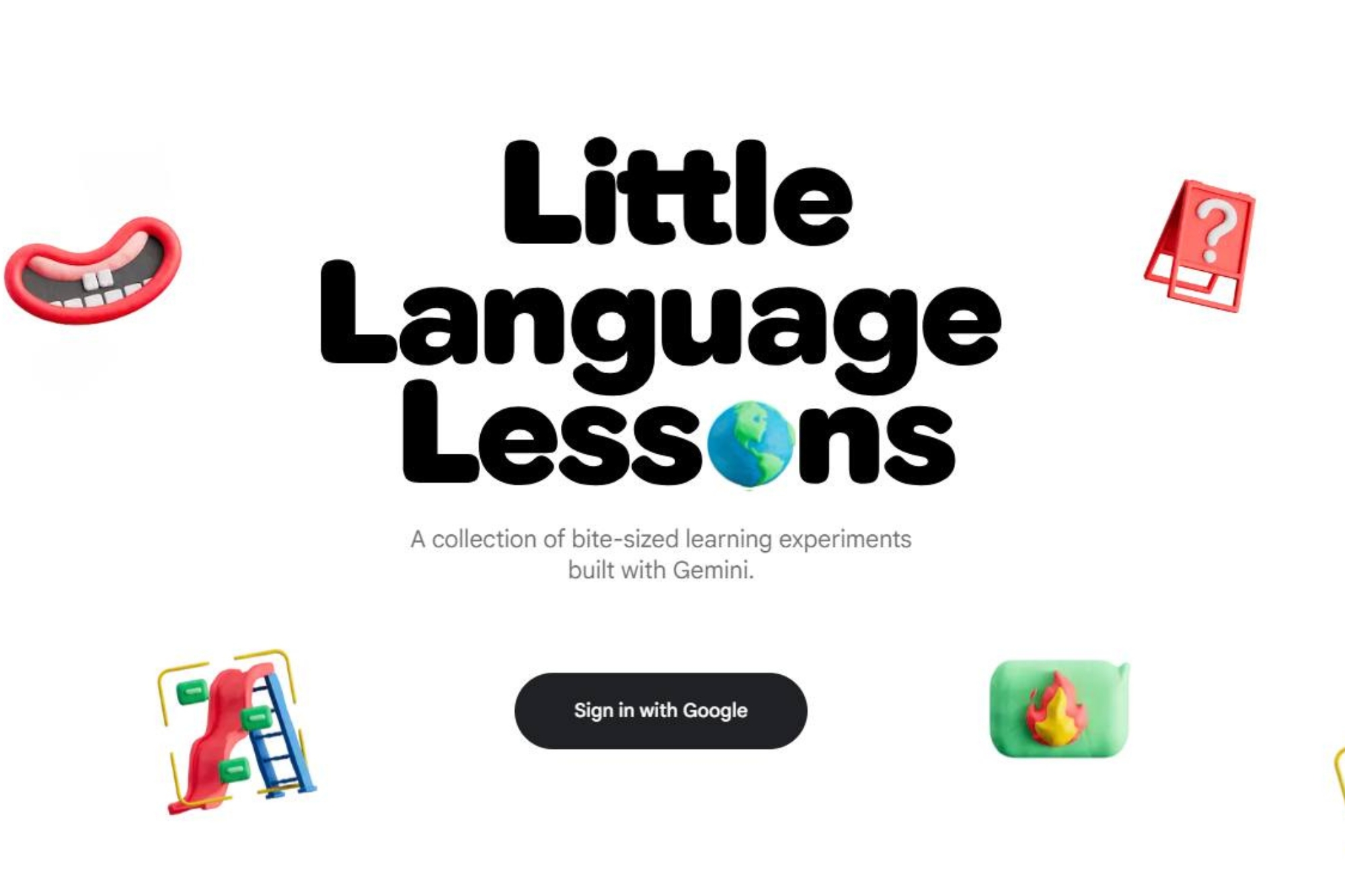 Little Language Lessons homepage