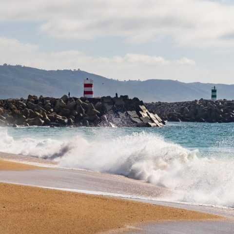 Praia da Nazaré portogallo canva