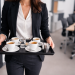 Donna manager caffe ai