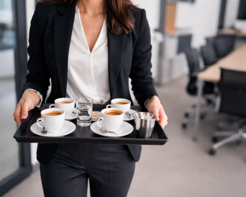 Donna manager caffe ai