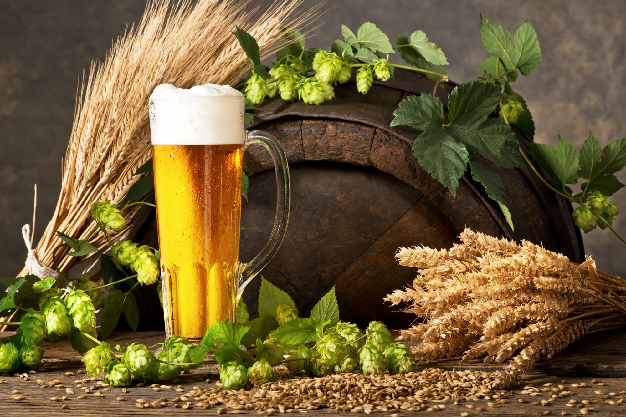 Materiali per la produzione di una birra