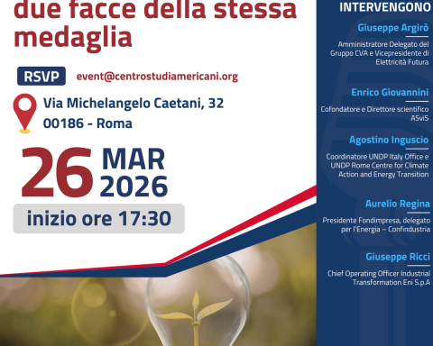 Energia, a Roma l'evento 'Sostenibilità e competitività: due facce della stessa medaglia'