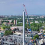 Gruppo Cap, conclusa installazione camino BioPiattaforma ZeroC a Sesto S.Giovanni