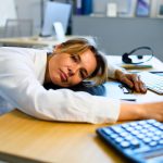 Lavoratrice stanca canva