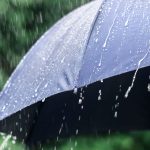 Pioggia ombrello canva