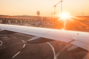 Pista aeroporto ala aereo canva