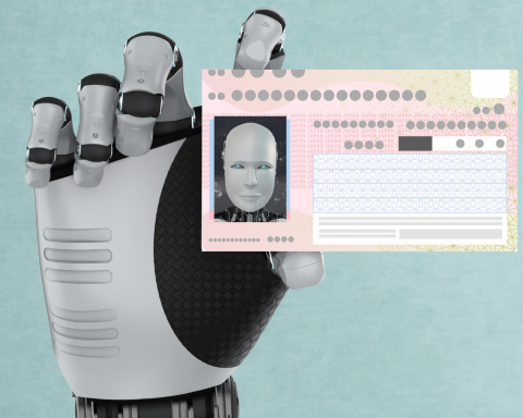 Robot carta identita canva