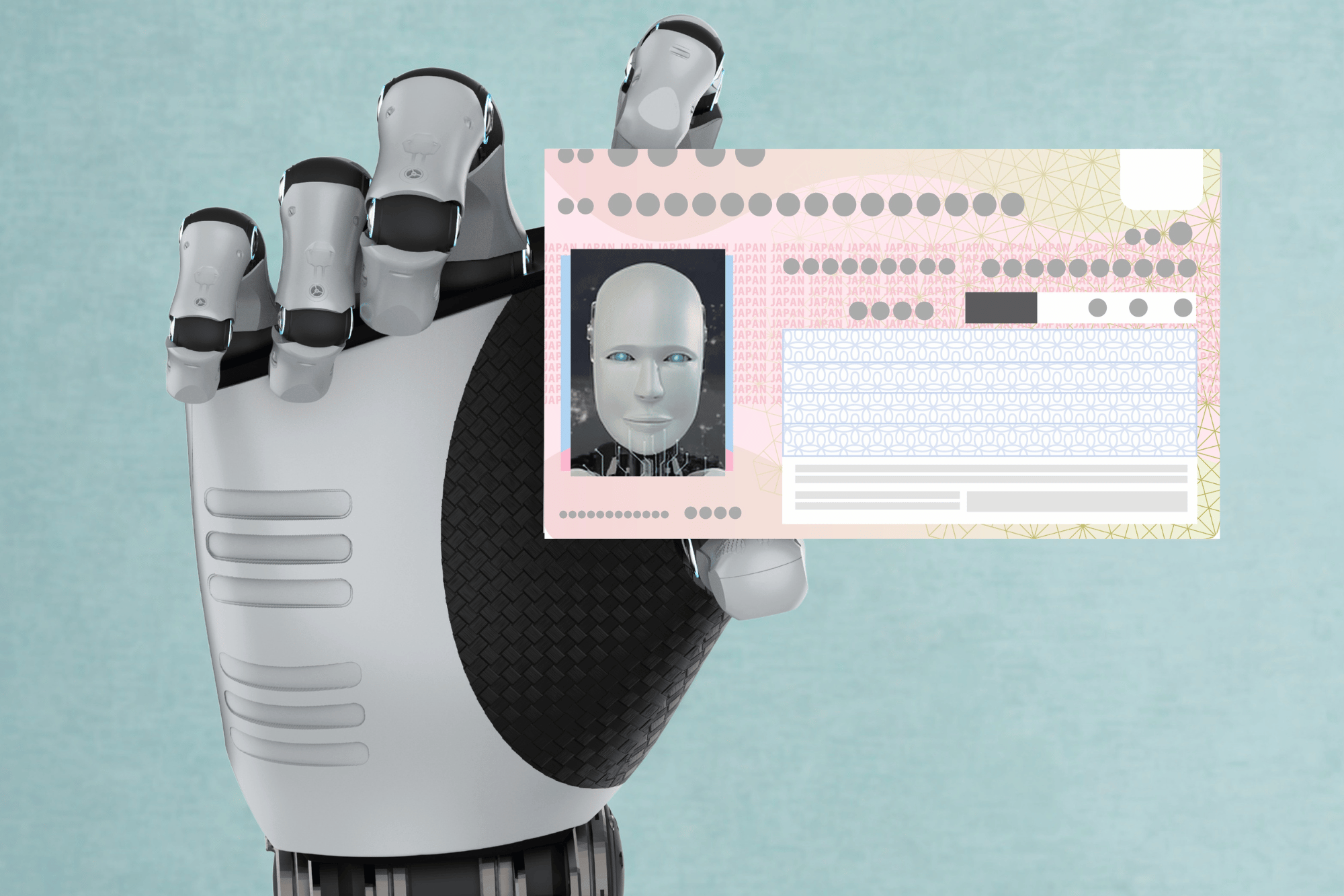 Robot carta identita canva