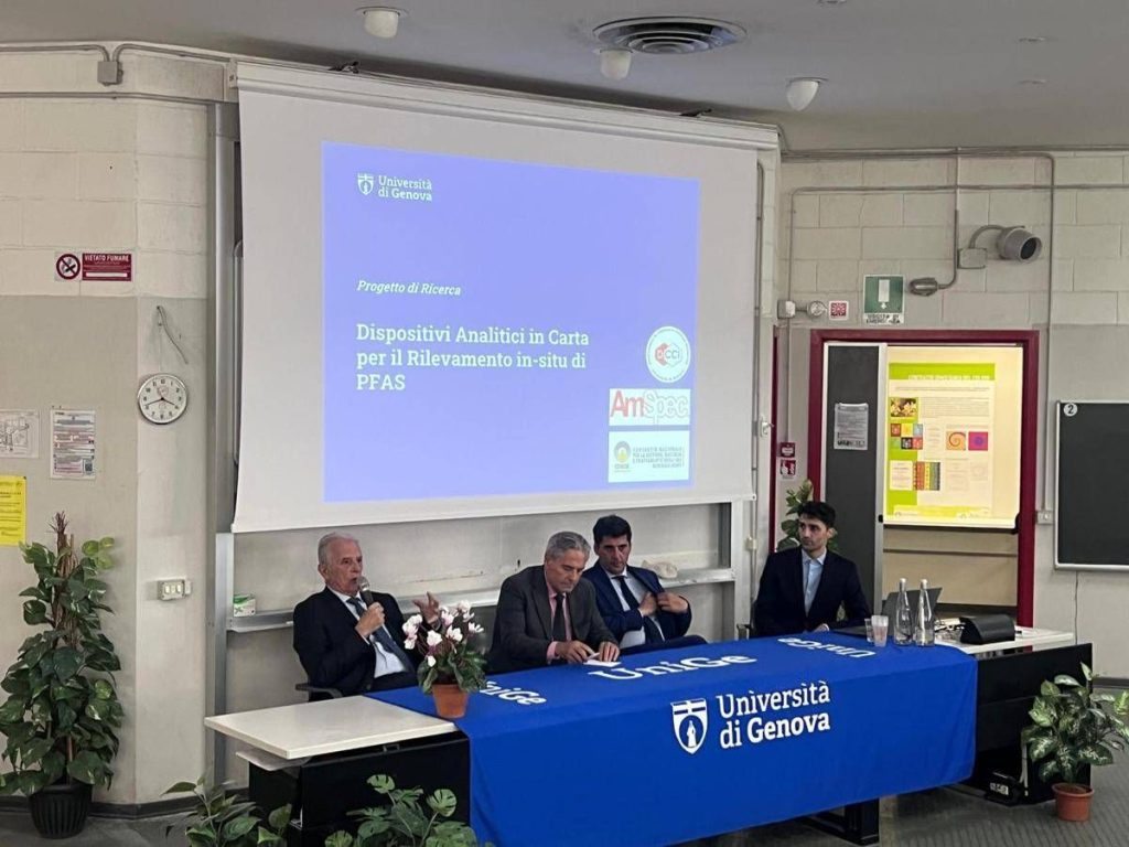Ambiente, Università Genova AmSpec Italia Conou presentano progetto per rilevamento rapido Pfas