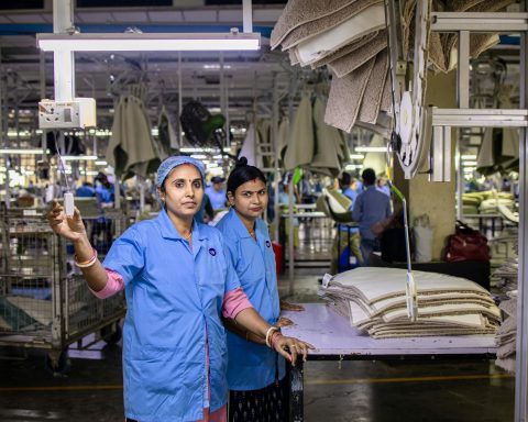 Operai indiani canva