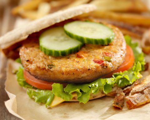 Hamburger vegetale canva
